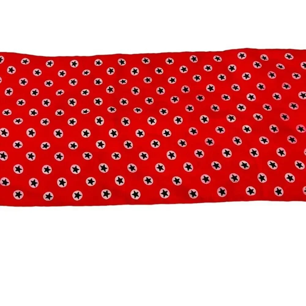 Echo Womens Red White Blue Star Print Scarf Head Wrap Lightweight 50
